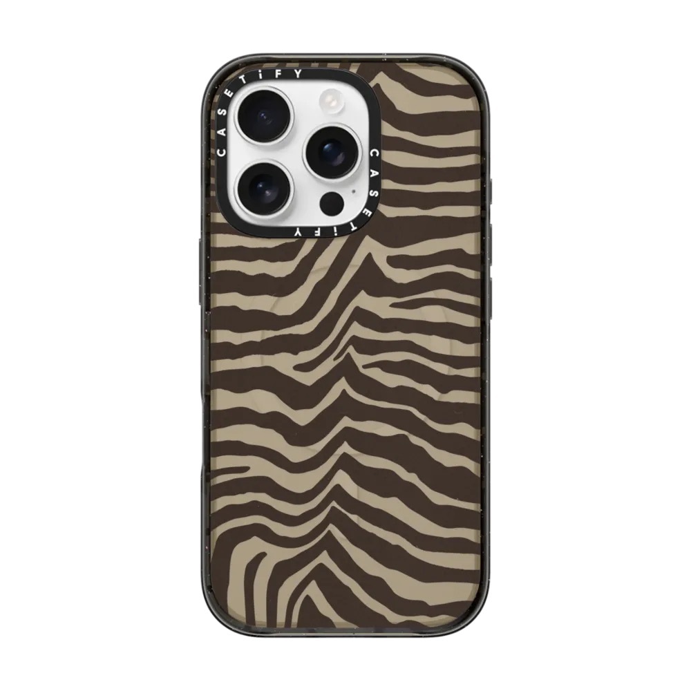Casetify Brown Zebra IPhone 15 Case